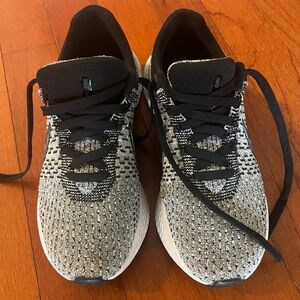 Black and Gray Knit Sneakers
